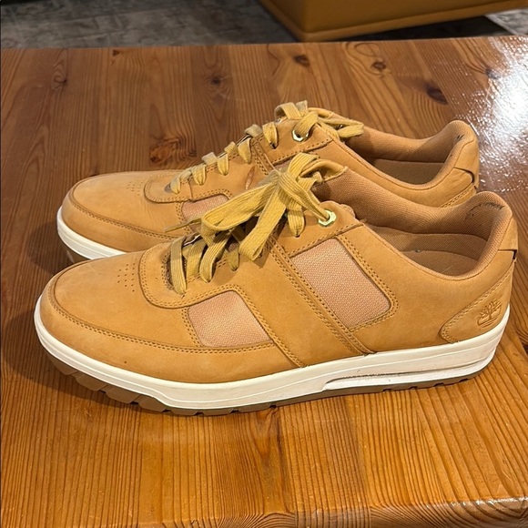 Timberland Tan Sneakers Suede Low-Top Athletic - Picture 4 of 16
